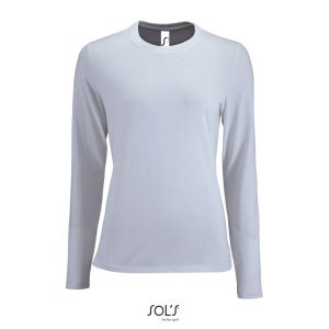 Γυναικείο μακρυμάνικο T-shirt Imperial LSL Women Λευκό - 02075 SOL'S