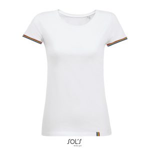 Γυναικείο T-shirt Rainbow Women Λευκό 3XL - 03109 SOL'S