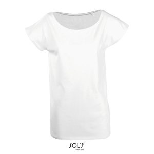 Γυναικείο T-shirt τύπου κιμονό Marylin Λευκό - 11398 SOL'S