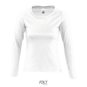 Γυναικείο μακρυμάνικο T-shirt Majestic Λευκό - 11425 SOL'S